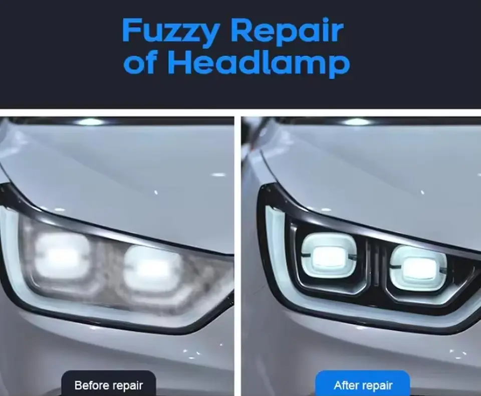 Foco Faro Auto Limpia Repara Restaura Pulir Rayones 50 Ml 7