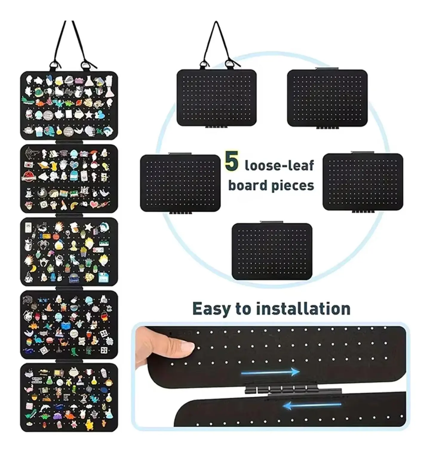 Organizador Joyas Pines Collar Caras Con Gancho 5