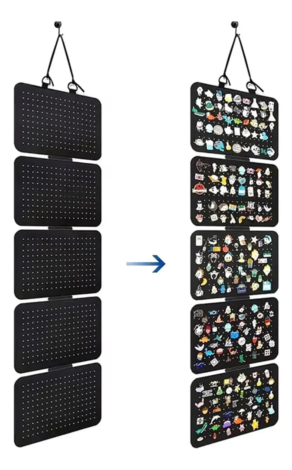 Organizador Joyas Pines Collar Caras Con Gancho 6