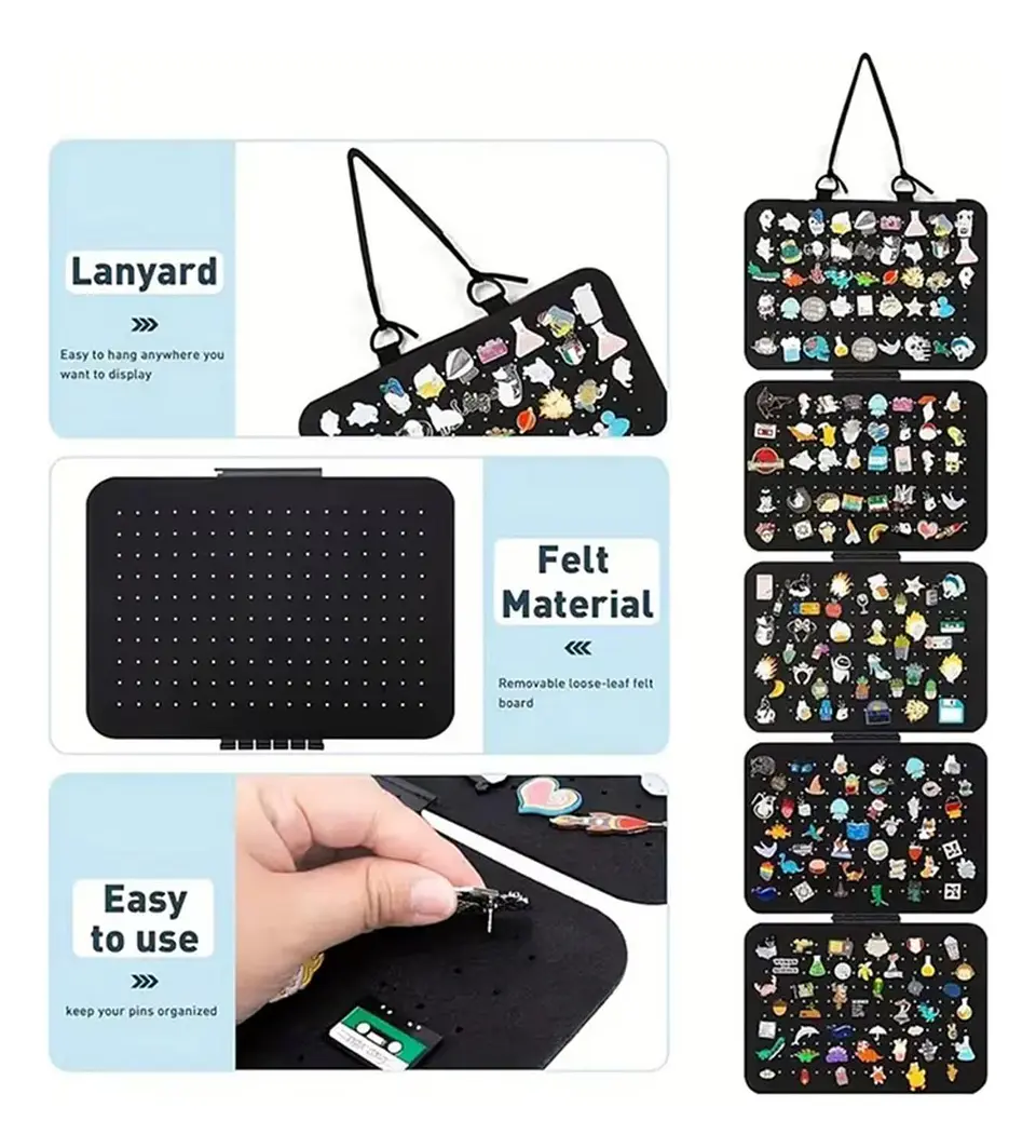 Organizador Joyas Pines Collar Caras Con Gancho 7