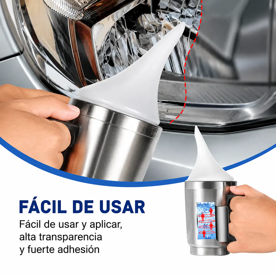 Pulidor Foco Faro Auto Limpia Repara Restaura Pulir Rayones 5