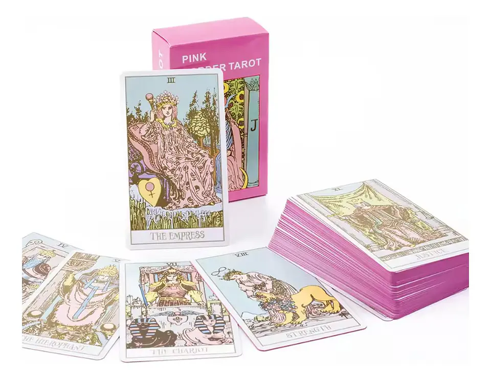 Baraja De Tarot Pink Rosado 2