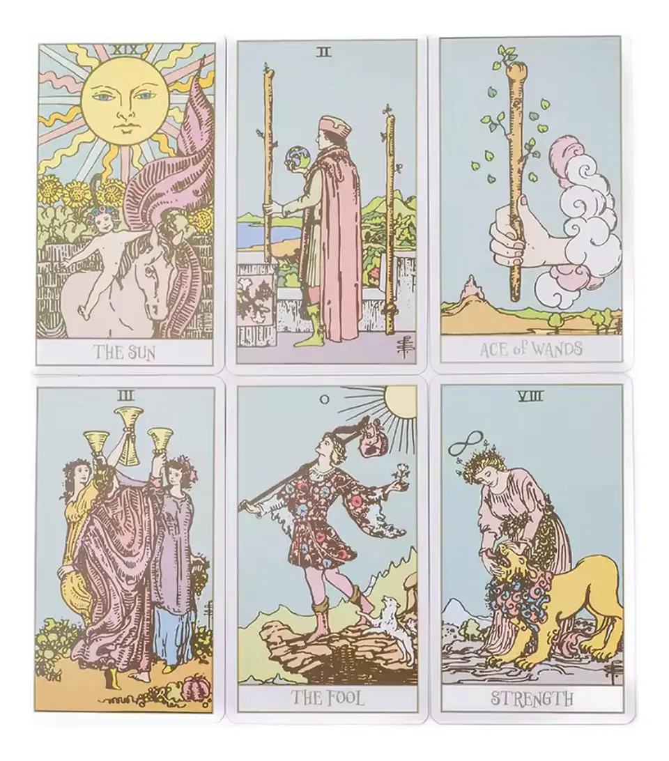 Baraja De Tarot Pink Rosado 6
