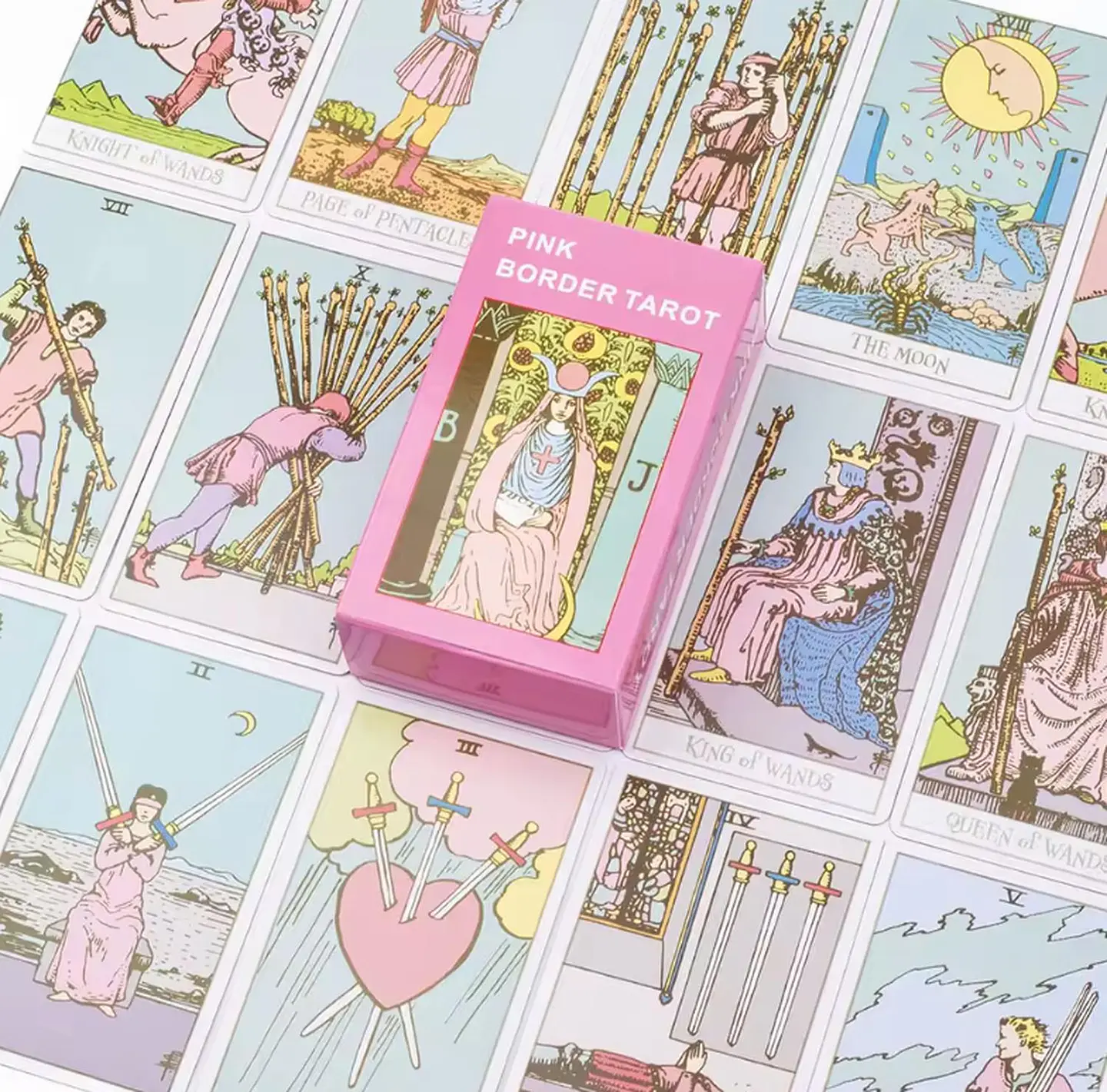 Baraja De Tarot Pink Rosado 8