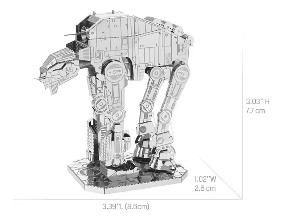 Puzzle Metal 3d Acorazado At-at 3