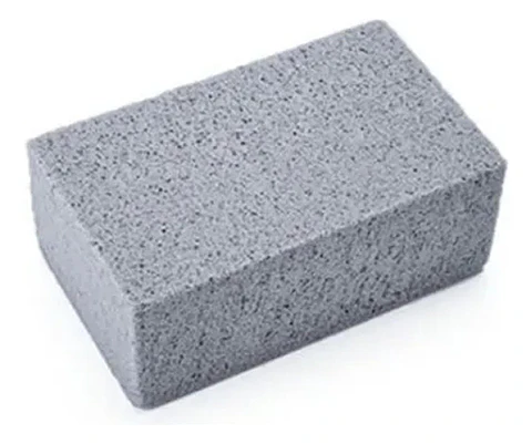 Limpiador De Planchas Y Parrillas Grill Brick Raspador Plateado