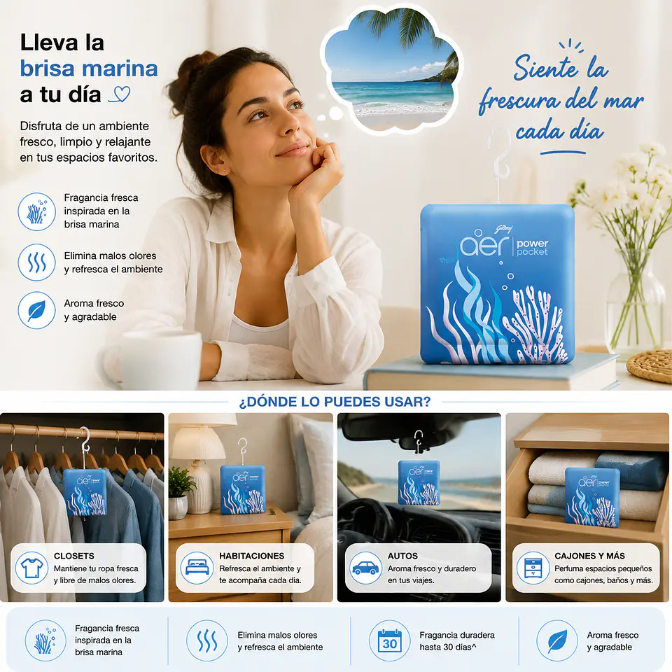 Aromatizante para autos pieza closet 30 dias 15