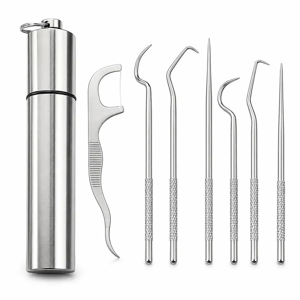 Kit limpieza dental para hilo cero inoxidable 1