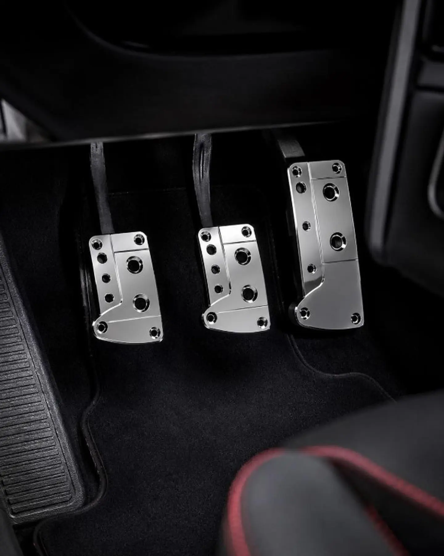Cubrepedales Tuning Universal Racing para Auto, 3 Piezas 4