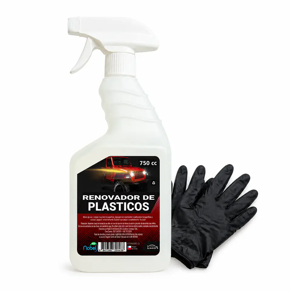 Renovador plasticos para autos y motos con guante regalo 1
