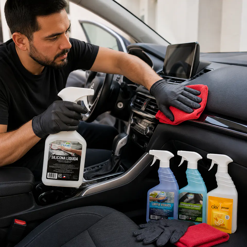 Pack kit lavado de auto con atomatizante automotriz 3