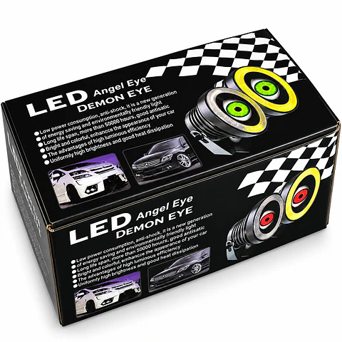 Neblinero led con ojos 88mm ojo de angel