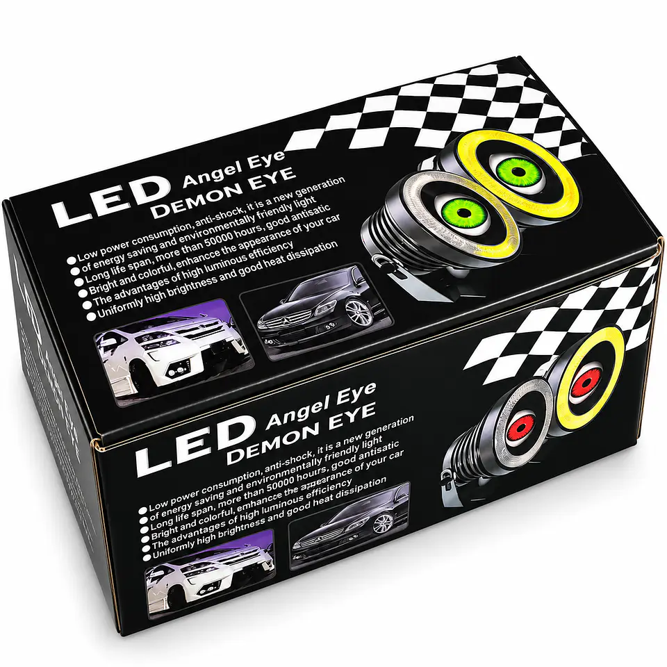 Neblinero led con ojos 88mm ojo de angel 2