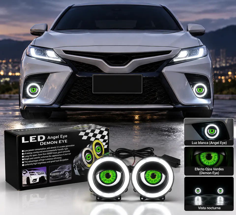Neblinero led con ojos 88mm ojo de angel 3