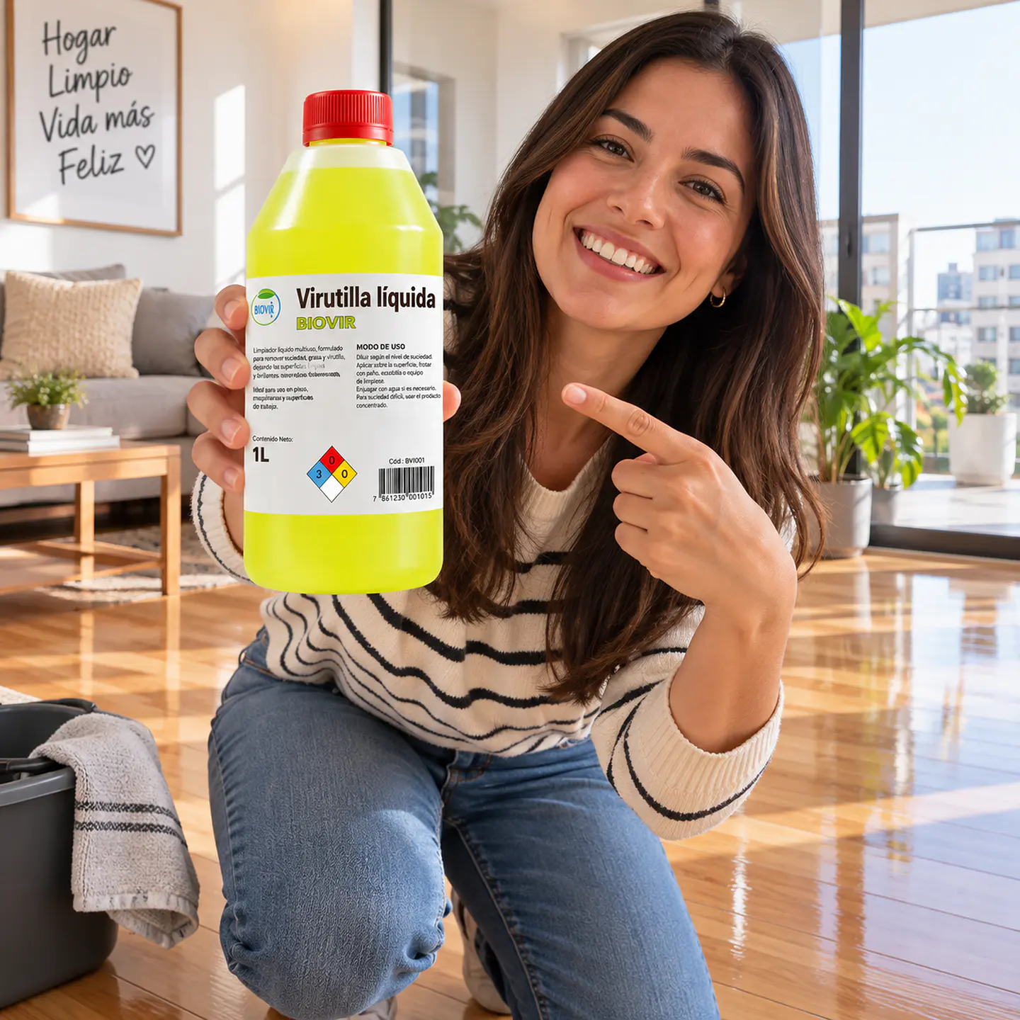 Virutilla liquida 1 litro para remover suciedad pisos de madera 4