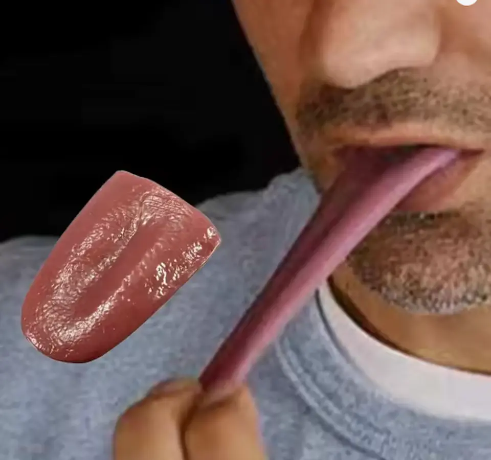 Lengua Falsa Broma Disfraz Halloween 6