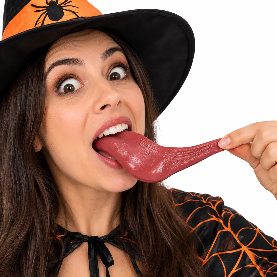 Lengua Falsa Broma Disfraz Halloween 8