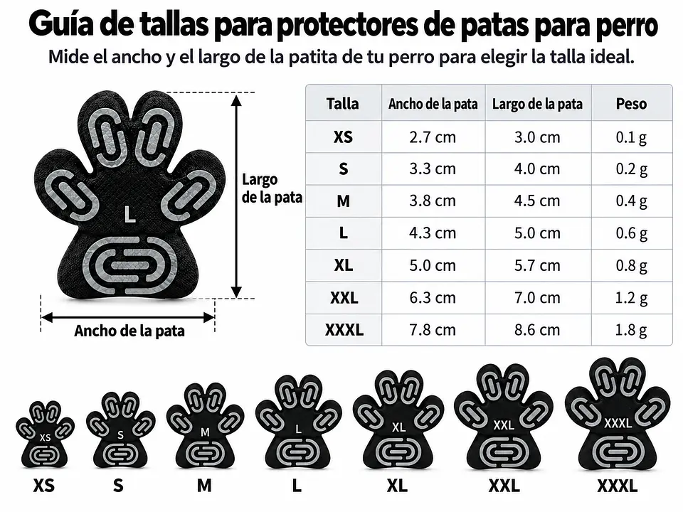 Protectores protector patitas Almohadillas De Silicona Para Perro 1