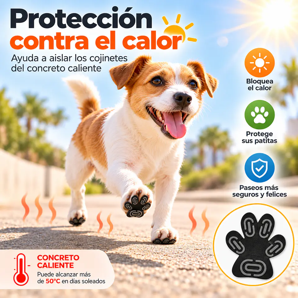 Protectores protector patitas Almohadillas De Silicona Para Perro 3