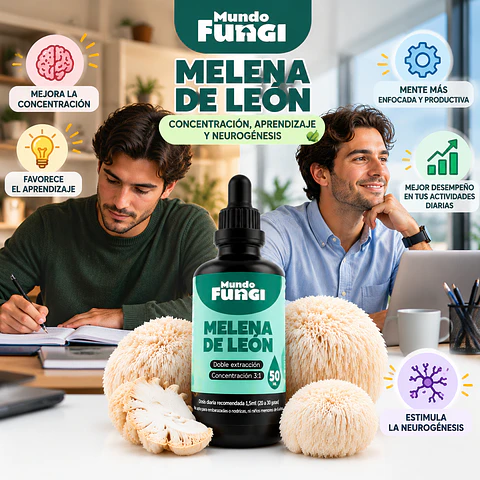 Melena De León Extracto 50 Ml Fungi Natural suplemento