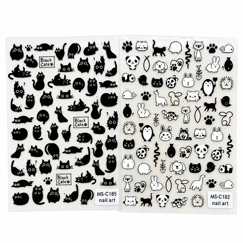 Sticker para uñas gatitos gato diseño unico