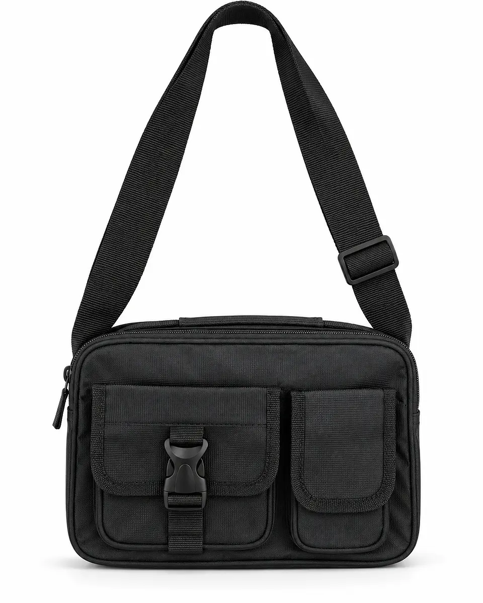 Bolso Bandolera cruzado morral negro 1