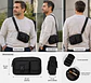 Bolso Bandolera cruzado morral negro - Miniatura 3