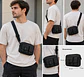 Bolso Bandolera cruzado morral negro - Miniatura 4