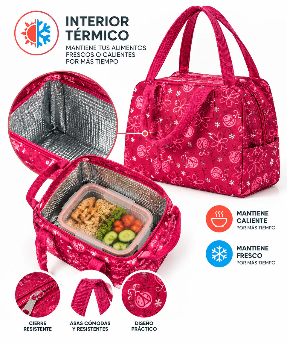 Lonchera termica para comida trabajo colegio 3