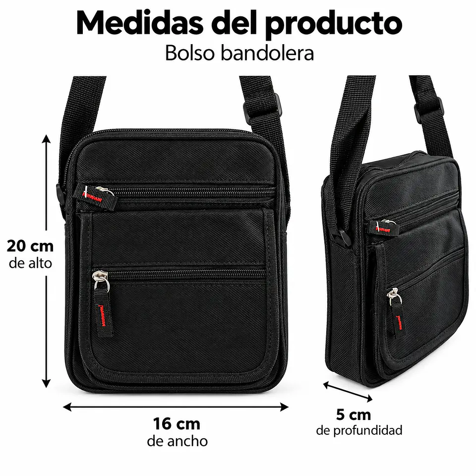 Bolso Impermeable Banano Bandolera Cruzado Unisex guardar 6