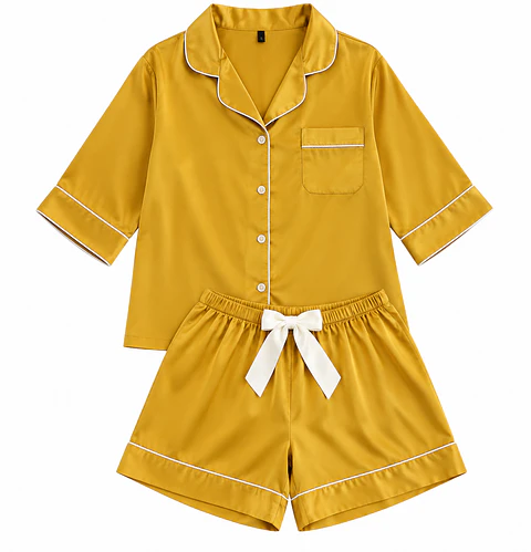 Pijama Satin saten corto Diseño Unico primavera verano