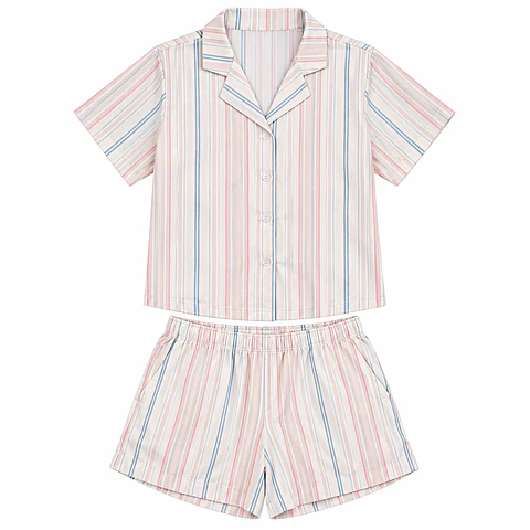 Conjunto Pijama Viscosa Primavera Verano Rayas