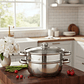 Olla Vaporera 3 piezas 24 cms acero inoxidable - Miniatura 1