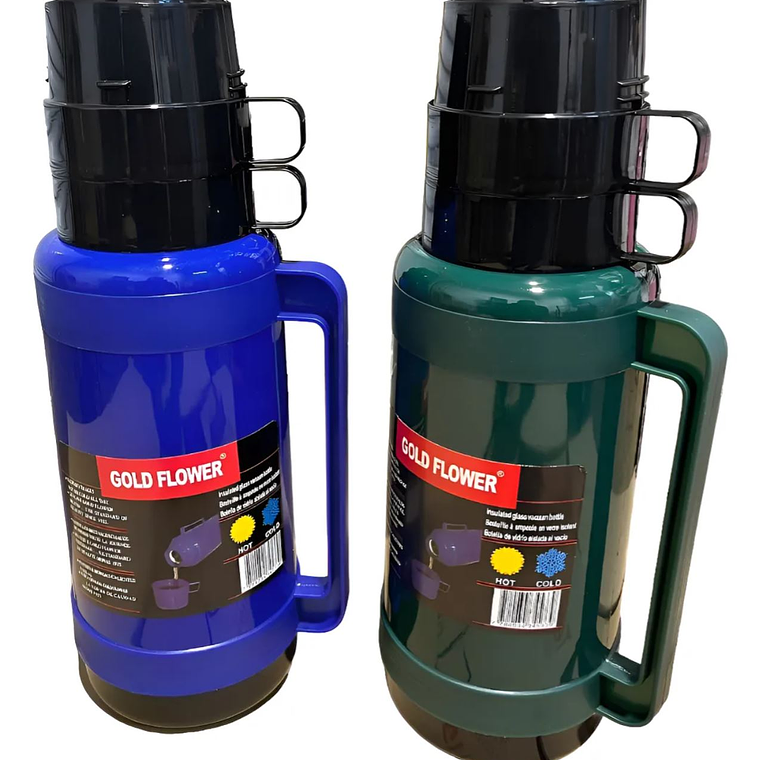 Termo Agua Caliente Y Fría 1.8 Litros Doble Taza 2