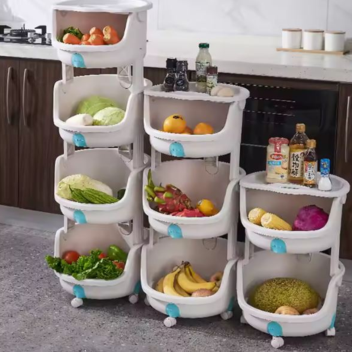 Frutero Innovador 3 Niveles Armable Blanco 4