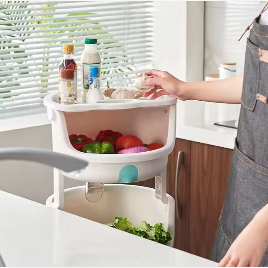 Frutero Innovador 3 Niveles Armable Blanco 5