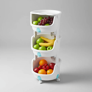 Frutero Innovador 3 Niveles Armable Blanco
