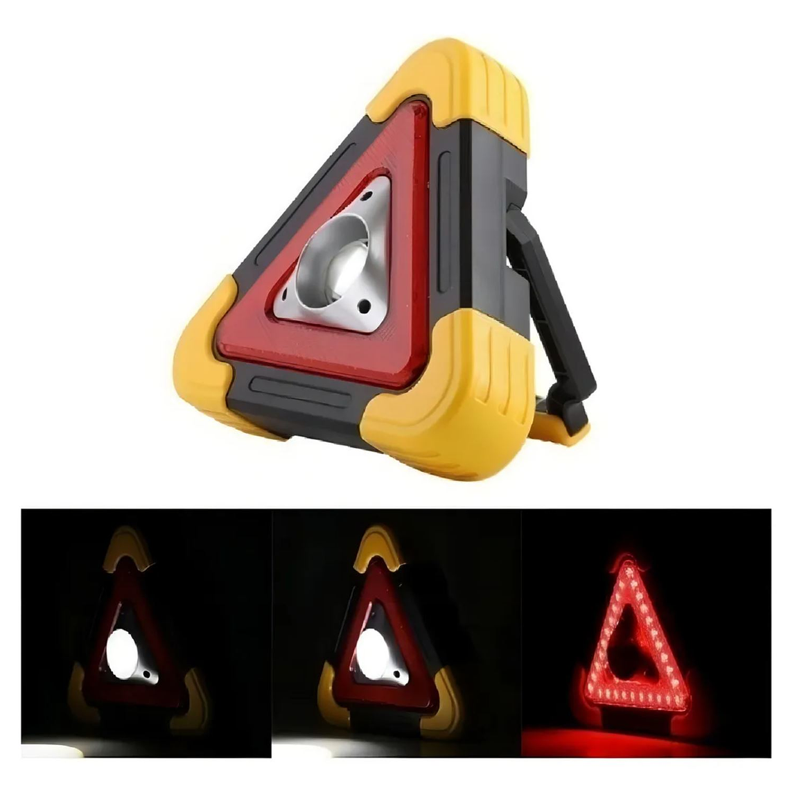 Linterna Led Triangulo De Emergencia Vehicular Solar 5