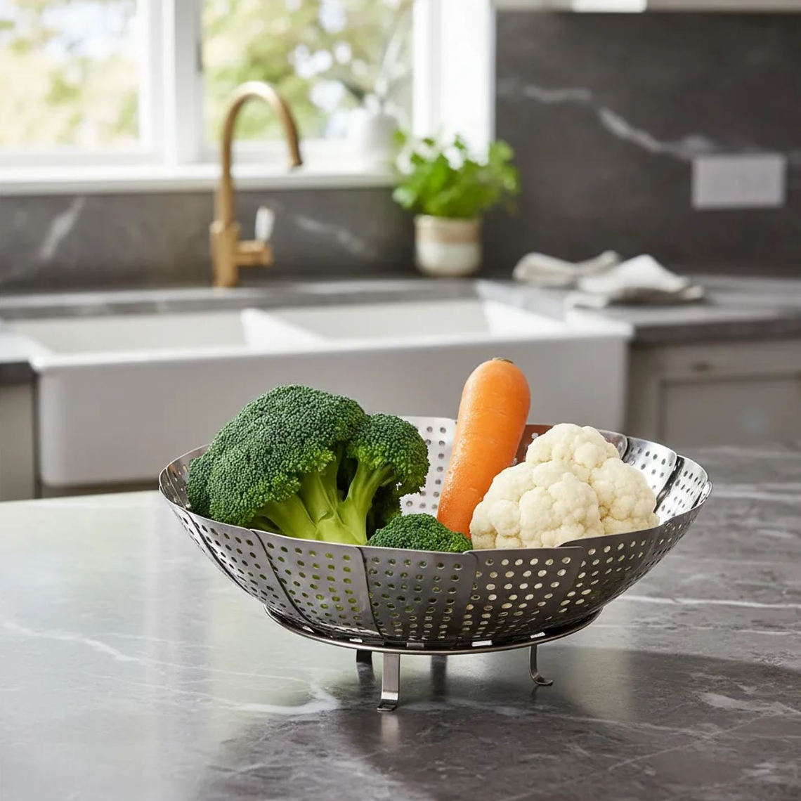 Colador vaporizador Plegable 27 Cms  1