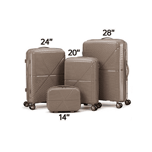 Pack de Maletas Café