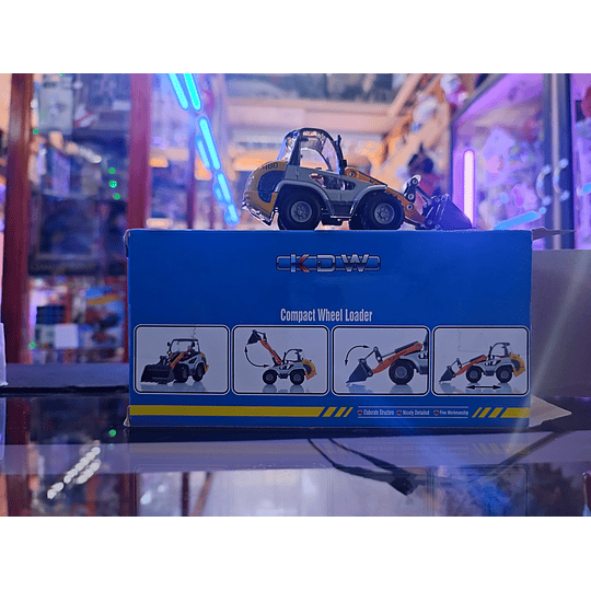 Mini excavadora metálica escala 1:50