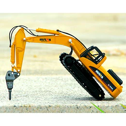 Huina 1711: Excavadora Perforadora / Martillo Rompe-rocas Metálica