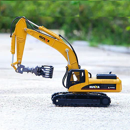Huina 1713: Cargador de Troncos (Log Grabber) Metálico - Escala 1:50 Die-Cast