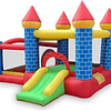 ¡Castillo de Sueños! Juego Inflable Multifuncional con Tobogán y Piscina de Pelotas
