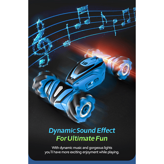 Doble Diversión, Doble Modo! Auto Acrobático RC Twist Car con Control de Muñeca (2.4G)