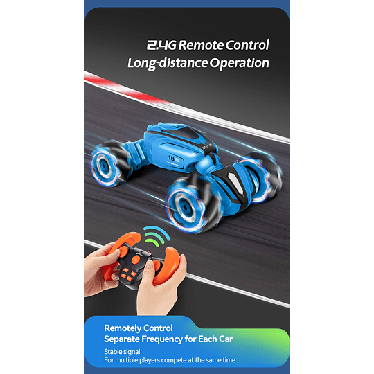 Doble Diversión, Doble Modo! Auto Acrobático RC Twist Car con Control de Muñeca (2.4G)