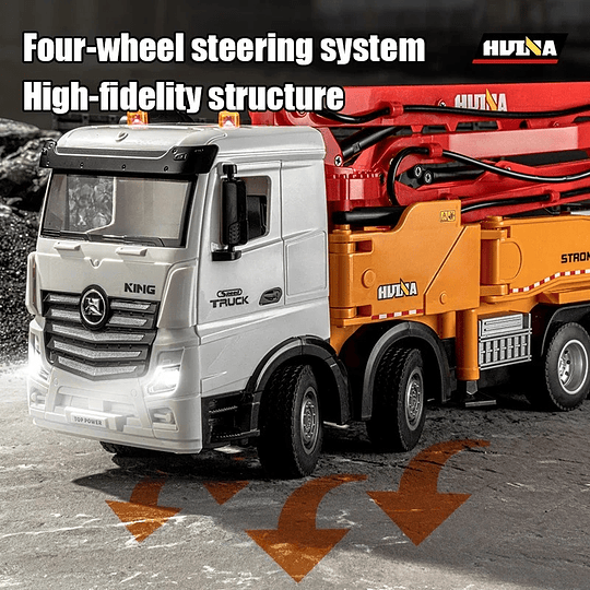 ¡Lleva el Concreto a la Cima! Camión Bomba de Cemento RC Huina – Máxima Altura y Precisión