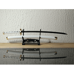 Katana Wado Ichimonji - Roronoa Zoro (One Piece) - Réplica de Metal + Pedestal.