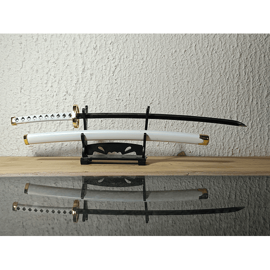 Katana Wado Ichimonji - Roronoa Zoro (One Piece) - Réplica de Metal + Pedestal.