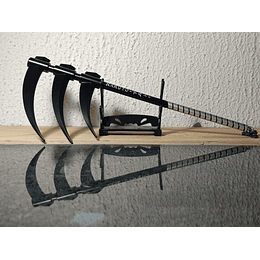 Guadaña Triple de Hidan (Naruto) - Réplica de Metal + Soporte de Exhibición